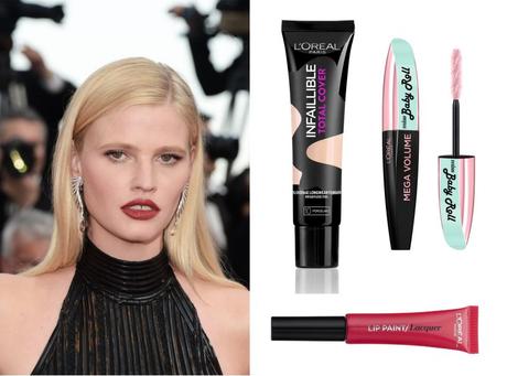 maquillaje Cannes 2017 con productos Loreal