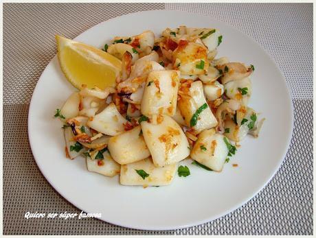 Ensalada de garbanzos con sepia