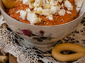 Hummus pimientos piquillo queso cabra