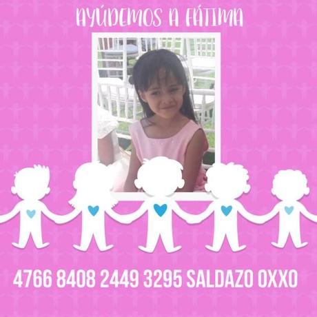 Piden ayudar para la pequeña Fátima accidentada en infable