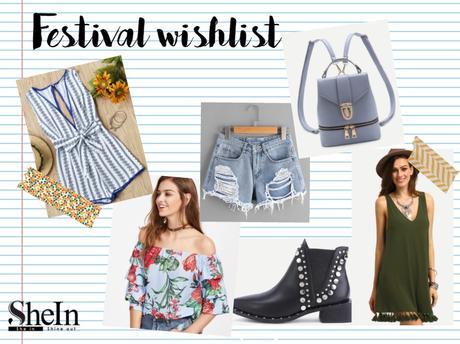 Mi cuaderno de notas: Festival wishlist w/SheIn