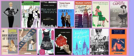portadas del libro Desayuno en Tiffany's, de Truman Capote