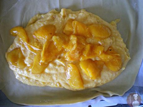 Topfenstrudel con albaricoques y arándanos: Relleno