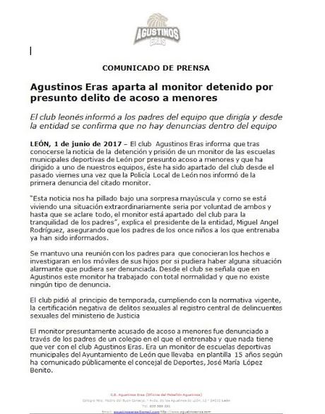 El monitor de las Escuelas Municipales de León en prisión por presuntos abusos. tiene dos niños de acogida