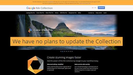 Google no actualizará su paquete de plugins Nik Collection Google Abandons Nik
