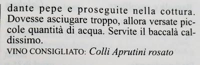 BACCALÀ CON SEDANO - RETO SALADO CRI: ABRUZZO-MOLISE