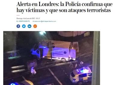 Confirmado: es un atentado terrorista (lo de Londres). ¡Feliz Ramadan!