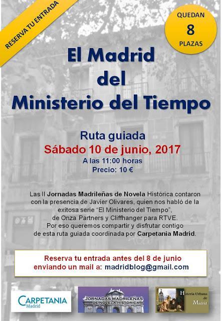 Ruta guiada: El Madrid del Ministerio del Tiempo. Reserva de entradas