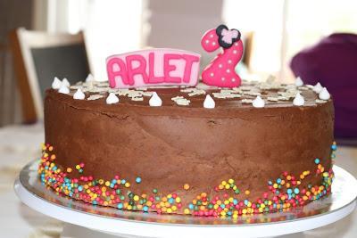 Tarta ARLET 2 Añitos y Tarta ARI 15 Años