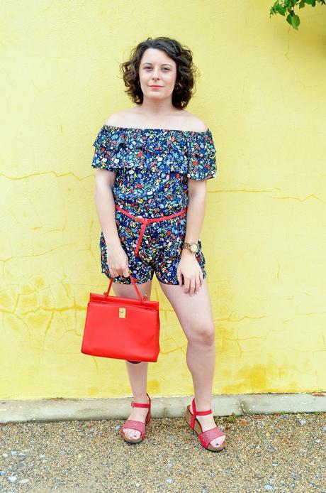 Mono corto estampado flores