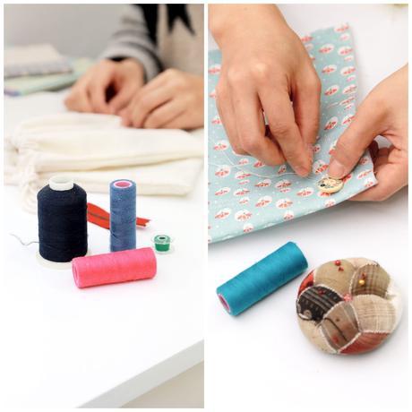 Coser vestidos con máquina de coser