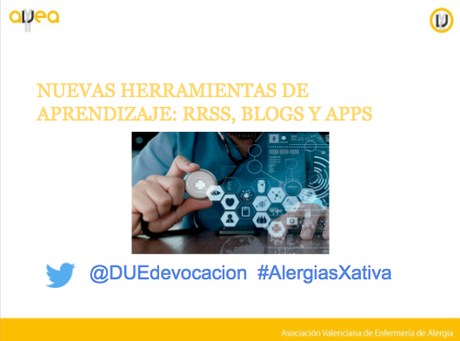 Nuevas Herramientas de Aprendizaje: RRSS, blogs y Apps #AlergiasXativa