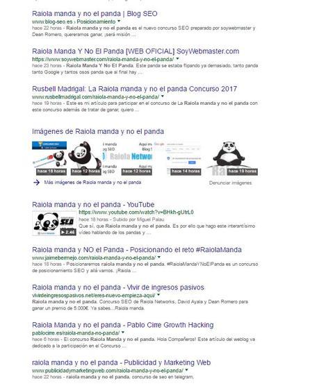 Raiola manda y no el panda concurso seo Raiola manda y no el panda concurso seo