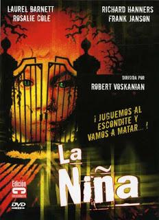 La Niña, carátula del DVD de esta extraña película dirigida por Robert Voskanian