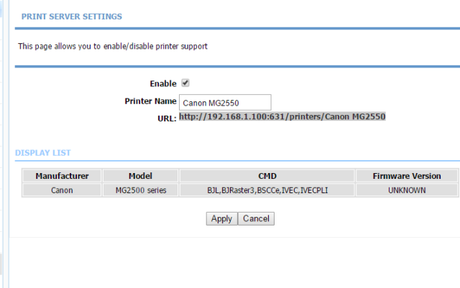 Router home-station como servidor de impresion
