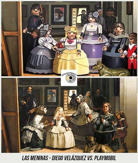 Cuadro-Las-Meninas-de-Diego-Velázquez-Hecho-con-Playmobil