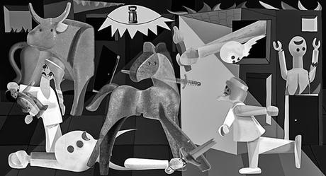 Cuadro-Guernica-de-Pablo-Picasso-Hecho-con-Playmobil