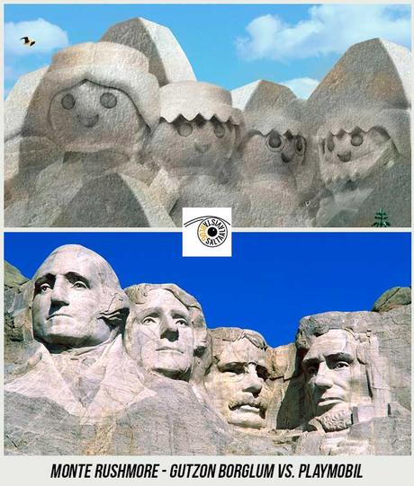 Esculturas-Monte-Rushmore-de-Gutzon-Borglum-Hecho-con-Playmobil