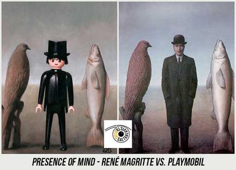 Cuadro-Presence-of-Mind-de-René-Magritte-Hecho-con-Playmobil