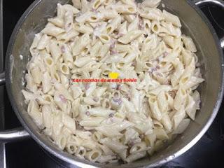 MACARRONES CON MASCARPONE EN THERMOMIX