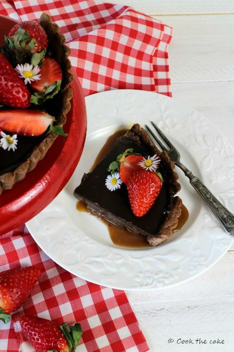 toffee-chocolate-tart, tarta-de-toffee-y-chocolate, salted-caramel-tart