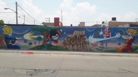 Sorprende graffiti de Dragon Ball en Prados
