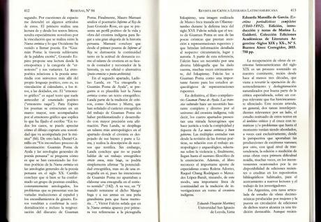 Reseña de “Guamán Poma de Ayala. Las travesías culturales”, por Eduardo Huaytán Martínez