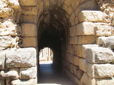 El teatro de las ruinas romanas de Mérida. España