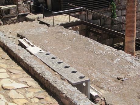 El teatro de las ruinas romanas de Mérida. España