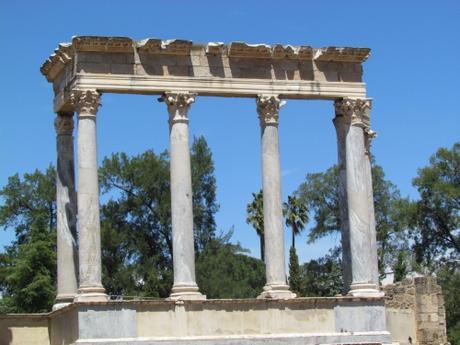 El teatro de las ruinas romanas de Mérida. España