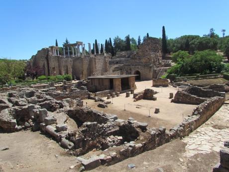 El teatro de las ruinas romanas de Mérida. España