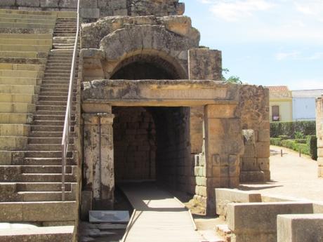 El teatro de las ruinas romanas de Mérida. España