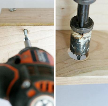 Diy estante de diseño con luz