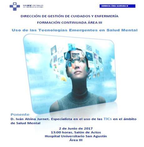 Uso de las tecnologías emergentes en Salud Mental #area3asturias por @IsabelPrez10