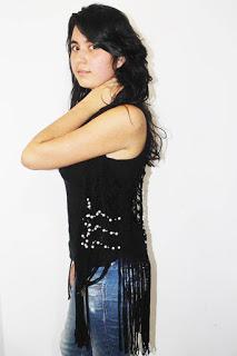 chal tejido negro kangutingo