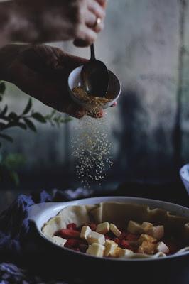 Tartaleta de peras y fresas - Stramberry and pears pie