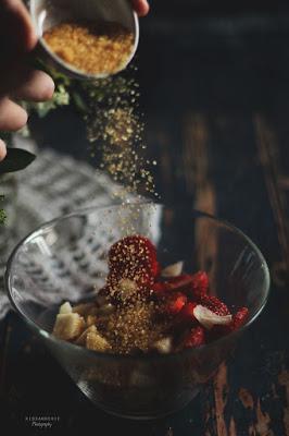 Tartaleta de peras y fresas - Stramberry and pears pie