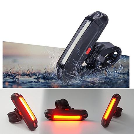 Xcellent Global Luz trasera USB recargable para bicicleta o casco. Luz LED de 100 lúmenes LD100R