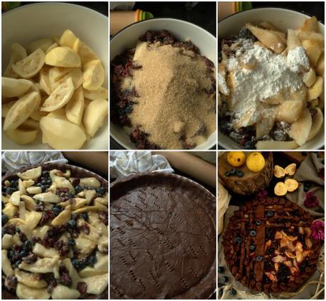 Pie de guayaba y arándanos con masa de chocolate #JaquealaReina
