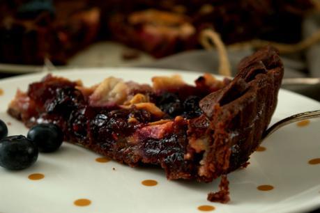 Pie de guayaba y arándanos con masa de chocolate #JaquealaReina