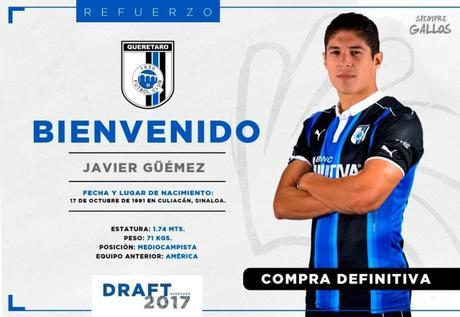 Confirmado Javier Güemez del América al Querétaro