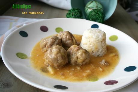 Albóndigas con manzanas