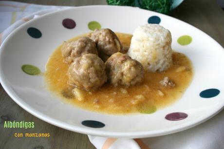 Albóndigas con manzanas