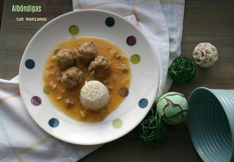 Albóndigas con manzana