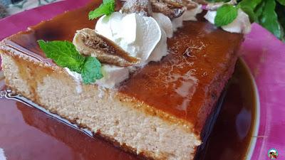 Quesillo canario con higos secos