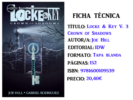 Reseña: Locke & Key Vol. 3: Crown of Shadows, de Joe Hill y Gabriel Rodríguez