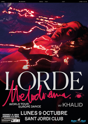 Concierto de Lorde el 9 de octubre en Barcelona presentando su nuevo disco