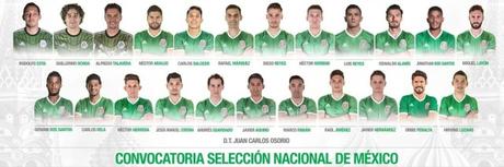 Convocados a Copa Confederaciones por México