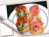 Mini chapatas escalivada jamón tortas buñuelos bacalao maheso