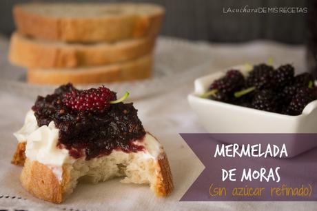 Mermelada de moras negras sin azúcar refinado